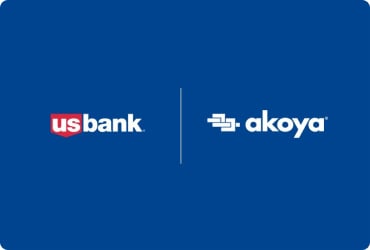 Graphic depicting US Bank and Akoya partnership