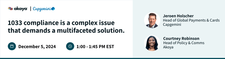 Akoya - 1033 compliance is a complex issue that demands a multifaceted solution-1