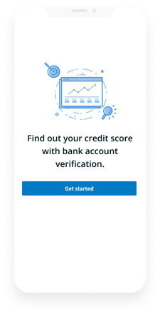 Graphic depicting find your credit score fintech