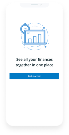 Graphic depicting consolidated finance view fintech