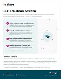 1033 Compliance Solution Overview