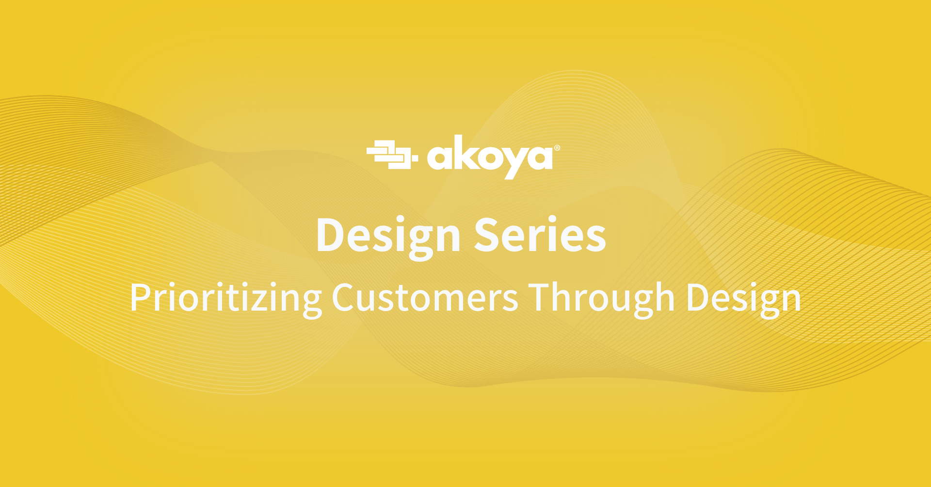 Akoya logo with article title on yellow tech background
